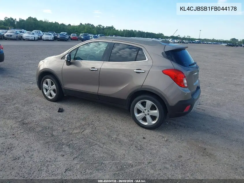 2015 Buick Encore Convenience VIN: KL4CJBSB1FB044178 Lot: 45324138
