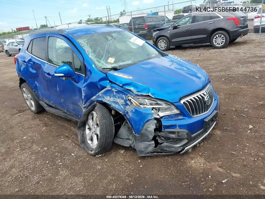 2015 Buick Encore Convenience VIN: KL4CJFSB6FB144736 Lot: 45379368