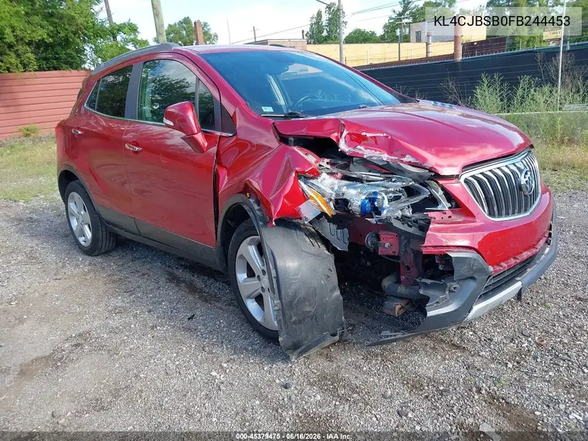 2015 Buick Encore Convenience VIN: KL4CJBSB0FB244453 Lot: 45379475