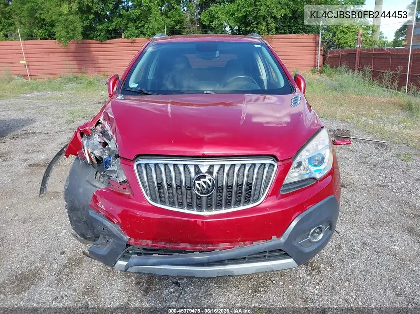 2015 Buick Encore Convenience VIN: KL4CJBSB0FB244453 Lot: 45379475