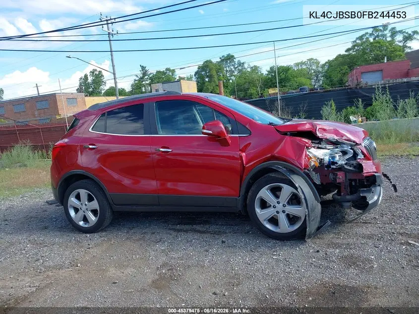 2015 Buick Encore Convenience VIN: KL4CJBSB0FB244453 Lot: 45379475
