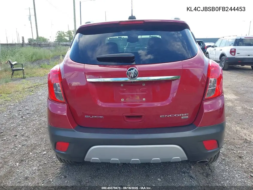 2015 Buick Encore Convenience VIN: KL4CJBSB0FB244453 Lot: 45379475
