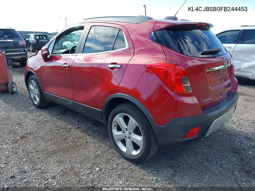 2015 Buick Encore Convenience VIN: KL4CJBSB0FB244453 Lot: 45379475