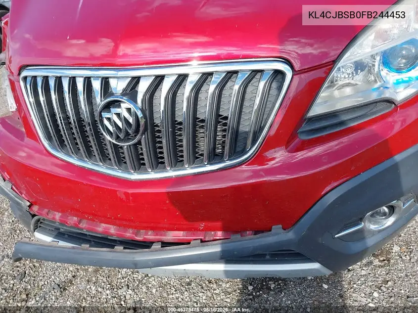 2015 Buick Encore Convenience VIN: KL4CJBSB0FB244453 Lot: 45379475