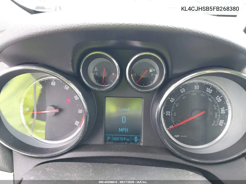 2015 Buick Encore Premium VIN: KL4CJHSB5FB268380 Lot: 45386610