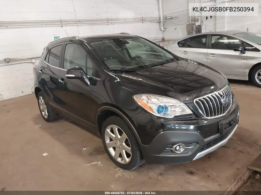 2015 Buick Encore Leather VIN: KL4CJGSB0FB250394 Lot: 45426782
