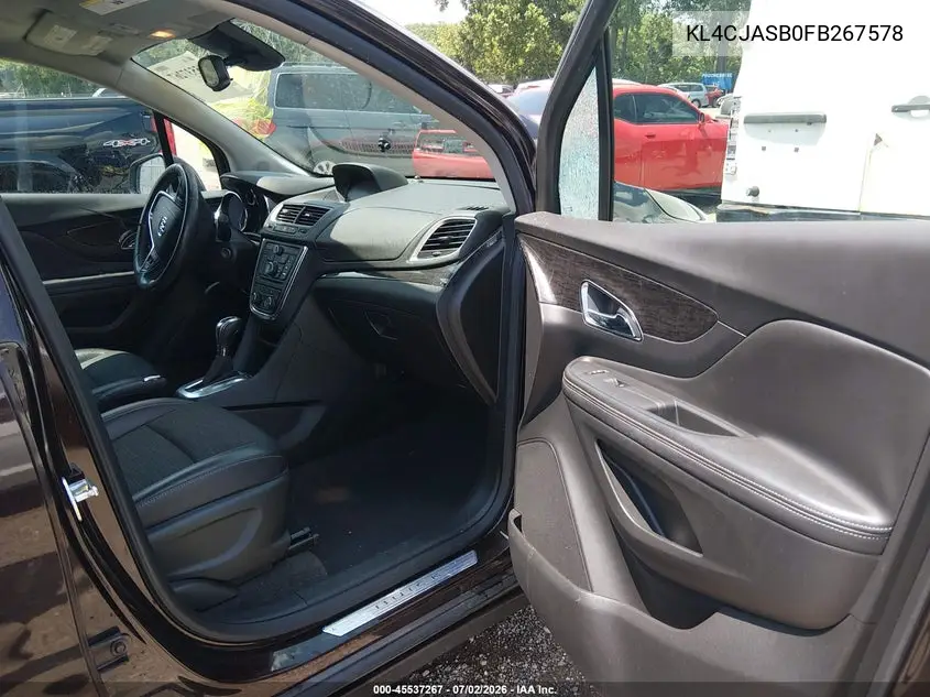 2015 Buick Encore VIN: KL4CJASB0FB267578 Lot: 45537267