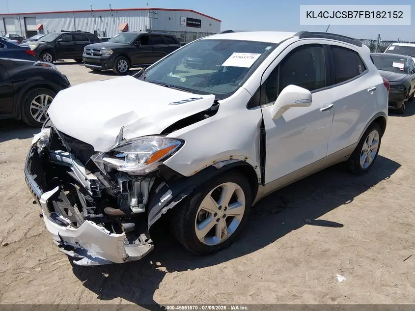 2015 Buick Encore Leather VIN: KL4CJCSB7FB182152 Lot: 45561570