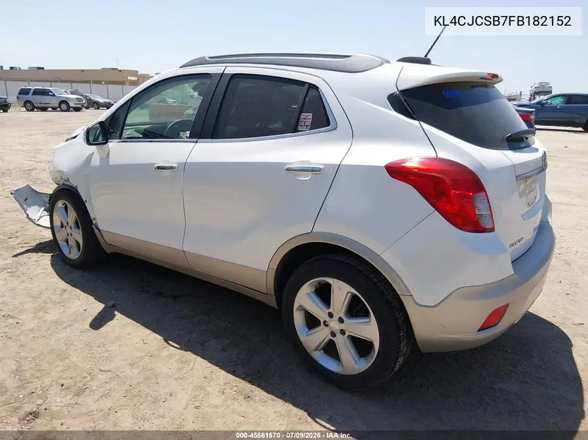 2015 Buick Encore Leather VIN: KL4CJCSB7FB182152 Lot: 45561570