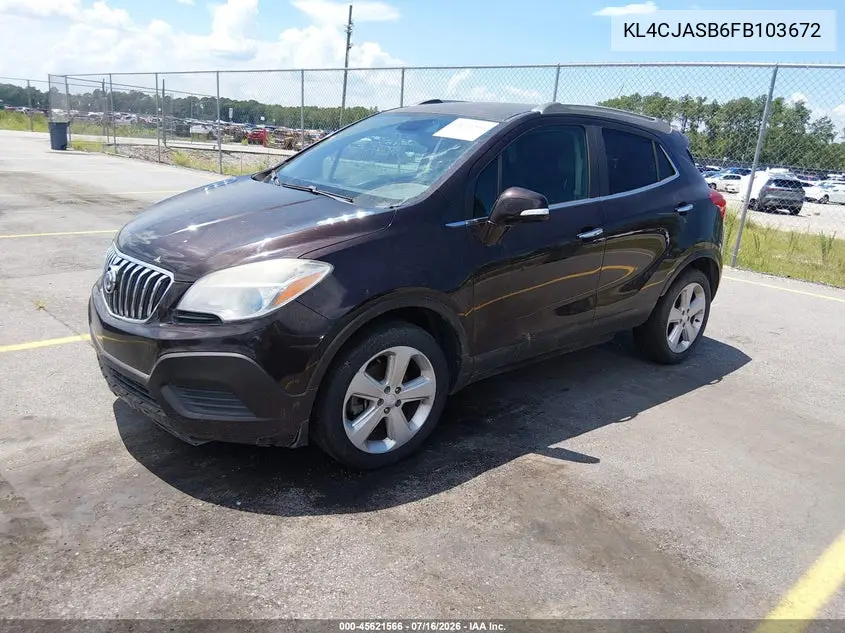 2015 Buick Encore VIN: KL4CJASB6FB103672 Lot: 45621566