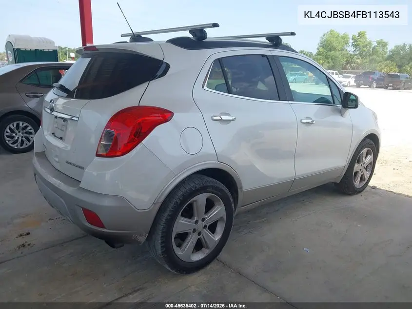 2015 Buick Encore Convenience VIN: KL4CJBSB4FB113543 Lot: 45635402