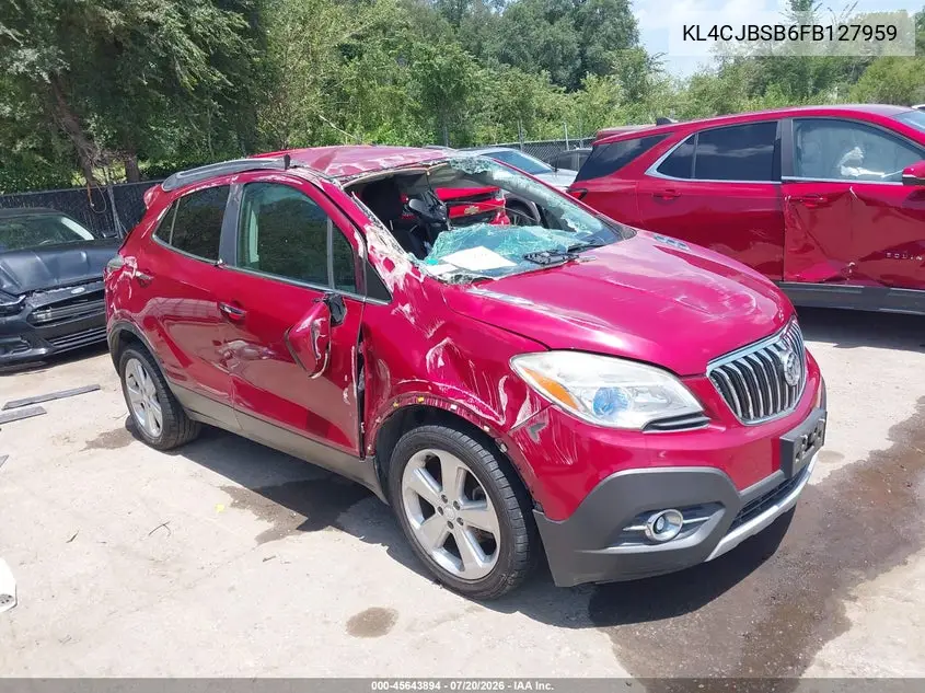 2015 Buick Encore Convenience VIN: KL4CJBSB6FB127959 Lot: 45643894
