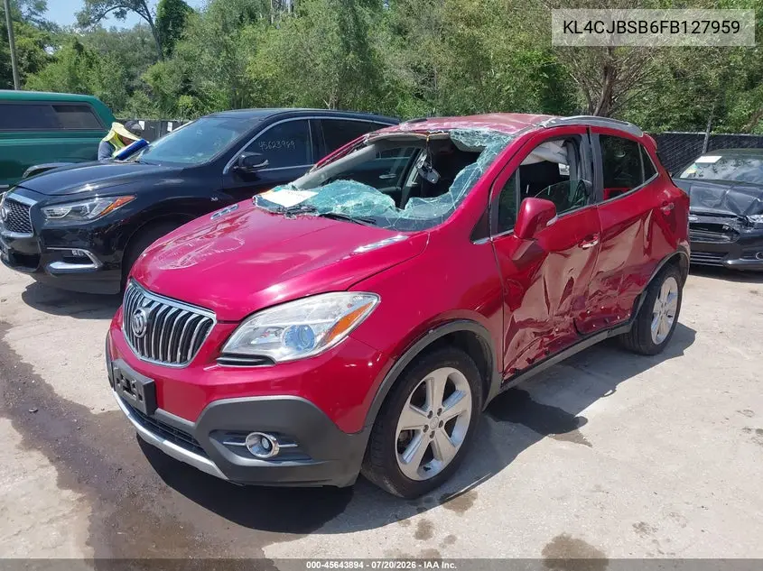 2015 Buick Encore Convenience VIN: KL4CJBSB6FB127959 Lot: 45643894