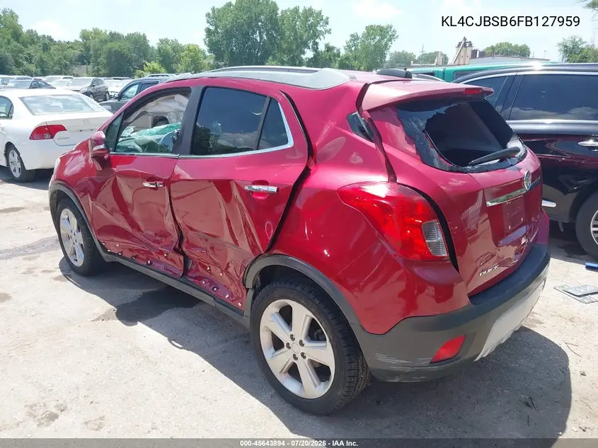 2015 Buick Encore Convenience VIN: KL4CJBSB6FB127959 Lot: 45643894