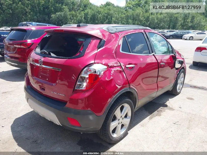 2015 Buick Encore Convenience VIN: KL4CJBSB6FB127959 Lot: 45643894