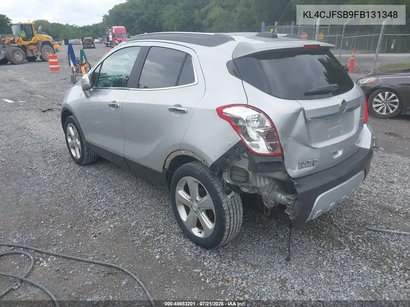 2015 Buick Encore Convenience VIN: KL4CJFSB9FB131348 Lot: 45653201
