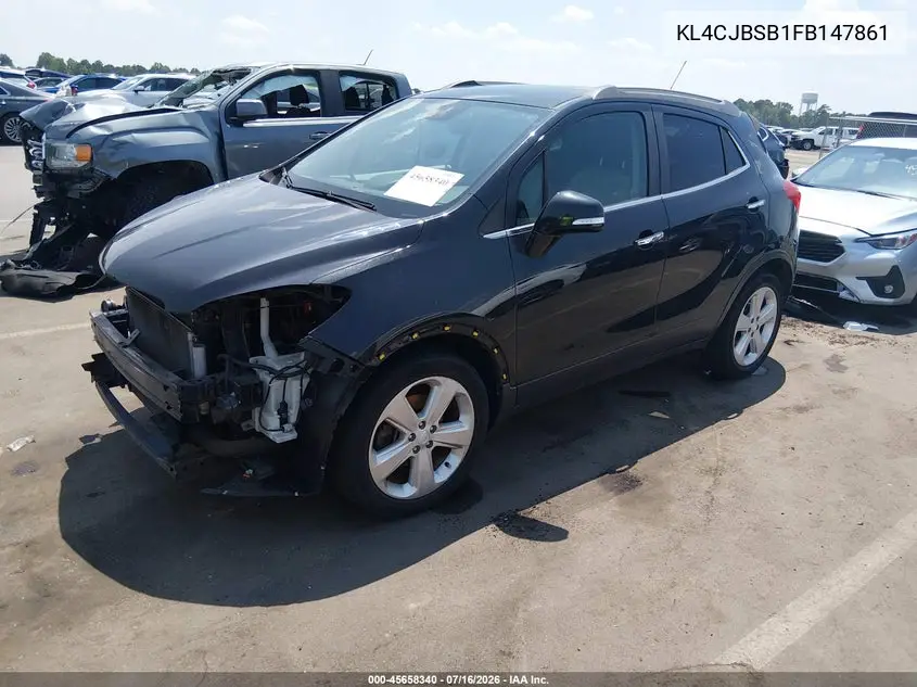 2015 Buick Encore Convenience VIN: KL4CJBSB1FB147861 Lot: 45658340