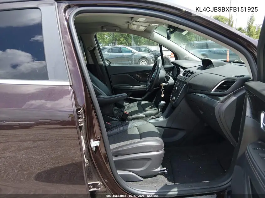 2015 Buick Encore Convenience VIN: KL4CJBSBXFB151925 Lot: 45663085