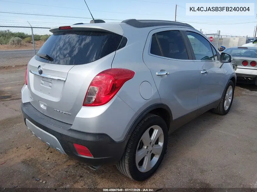 2015 Buick Encore VIN: KL4CJASB3FB240004 Lot: 45667549