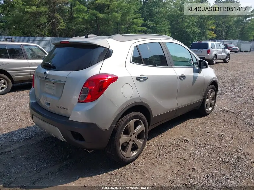 2015 Buick Encore VIN: KL4CJASB3FB051417 Lot: 45673593