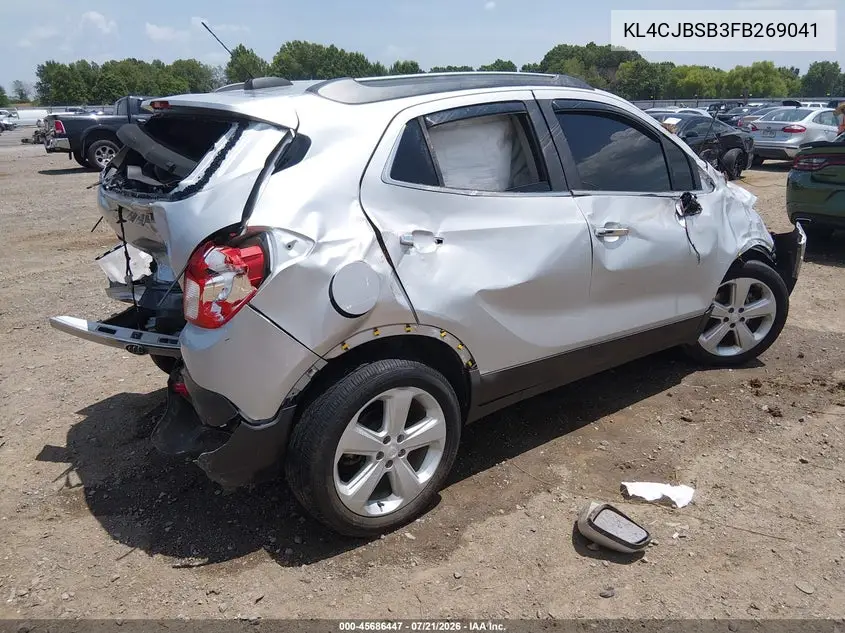 2015 Buick Encore Convenience VIN: KL4CJBSB3FB269041 Lot: 45686447