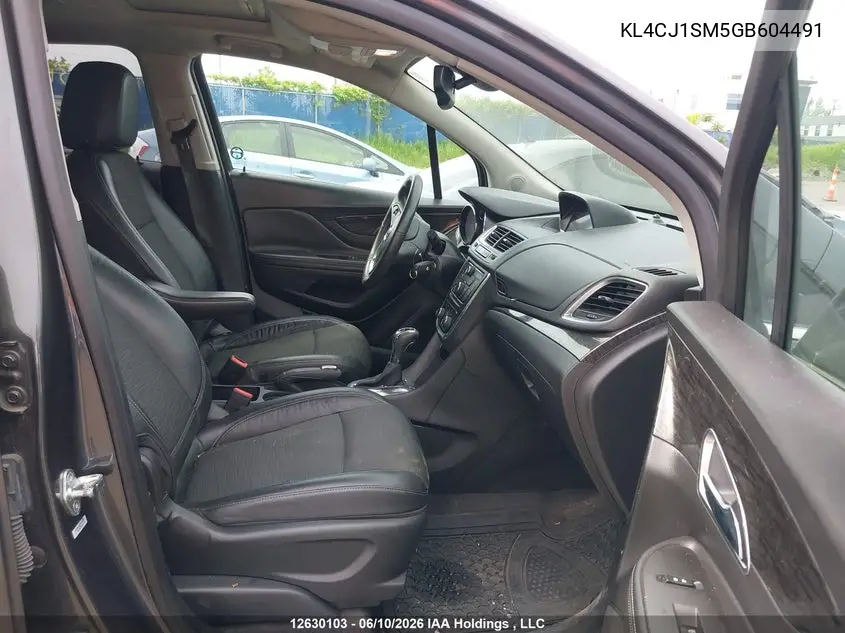 2016 Buick Encore Sport Touring VIN: KL4CJ1SM5GB604491 Lot: 12630103x