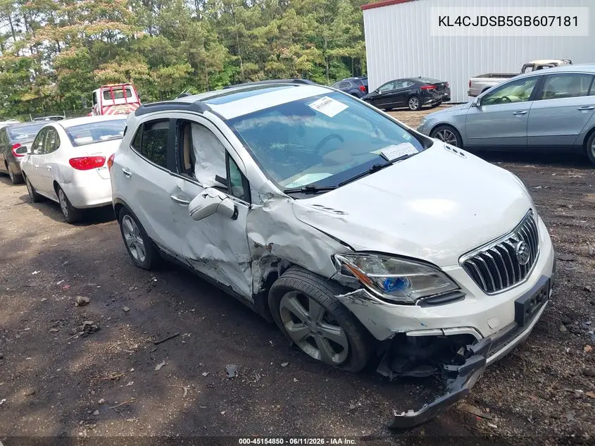 2016 Buick Encore Premium VIN: KL4CJDSB5GB607181 Lot: 45154850
