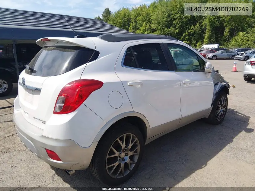 2016 Buick Encore Sport Touring VIN: KL4CJ2SM4GB702269 Lot: 45244209