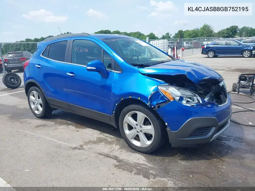 2016 Buick Encore VIN: KL4CJASB8GB752195 Lot: 45311790