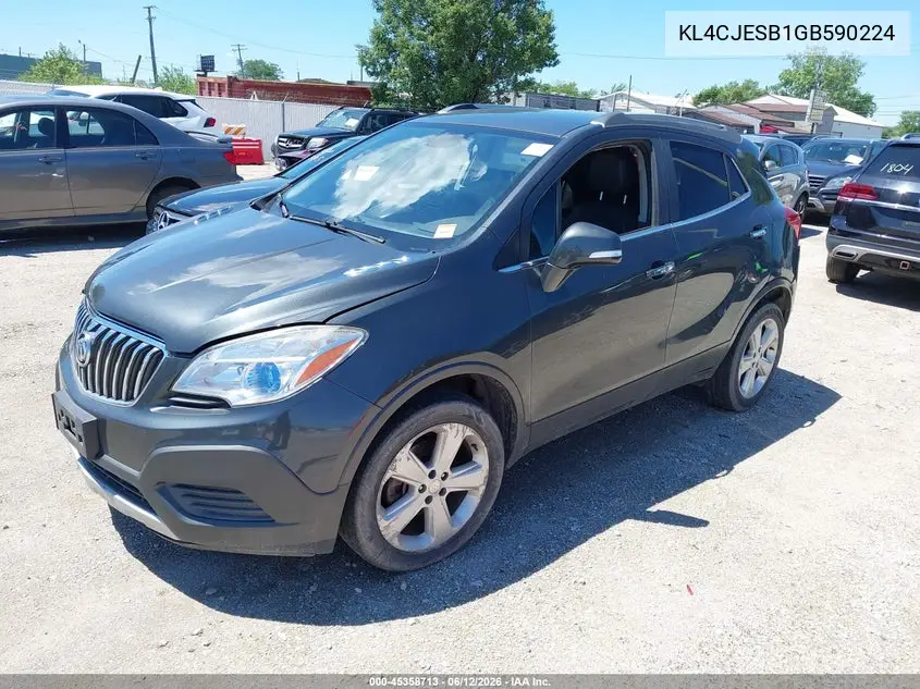 2016 Buick Encore VIN: KL4CJESB1GB590224 Lot: 45358713