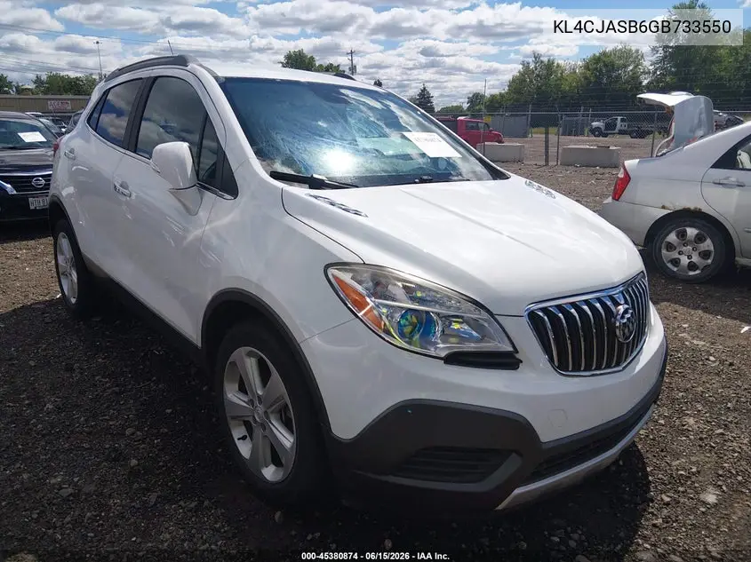 2016 Buick Encore VIN: KL4CJASB6GB733550 Lot: 45380874