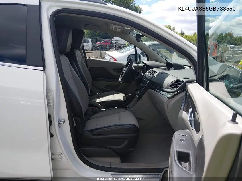 2016 Buick Encore VIN: KL4CJASB6GB733550 Lot: 45380874