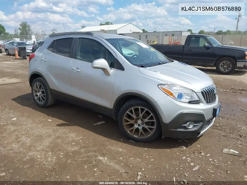 2016 Buick Encore Sport Touring VIN: KL4CJ1SM6GB576880 Lot: 45406218