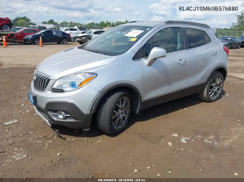 2016 Buick Encore Sport Touring VIN: KL4CJ1SM6GB576880 Lot: 45406218