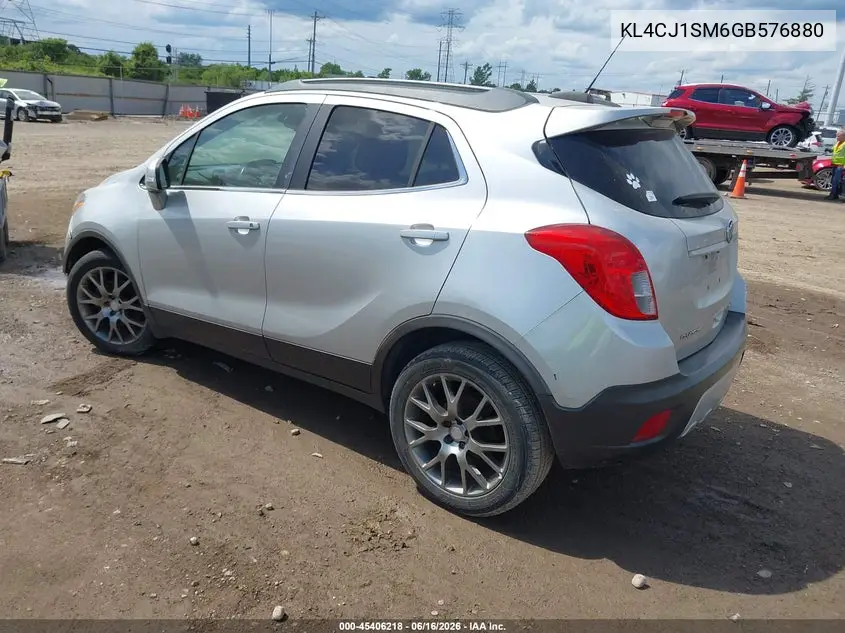 2016 Buick Encore Sport Touring VIN: KL4CJ1SM6GB576880 Lot: 45406218