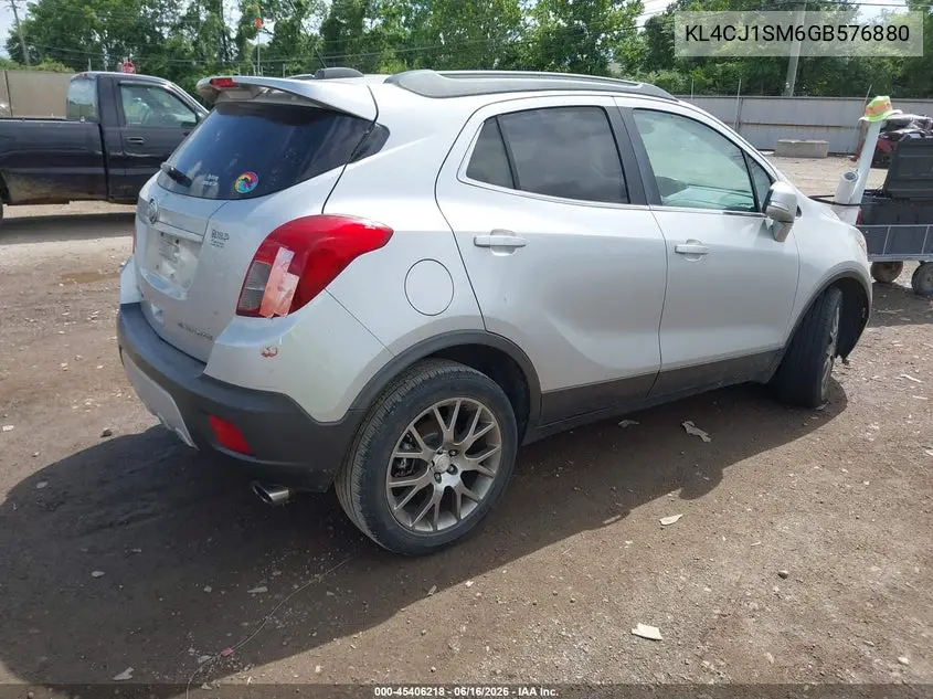2016 Buick Encore Sport Touring VIN: KL4CJ1SM6GB576880 Lot: 45406218