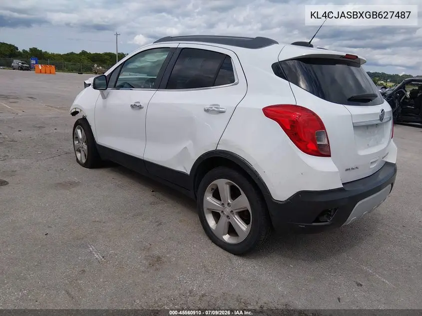 2016 Buick Encore VIN: KL4CJASBXGB627487 Lot: 45560910
