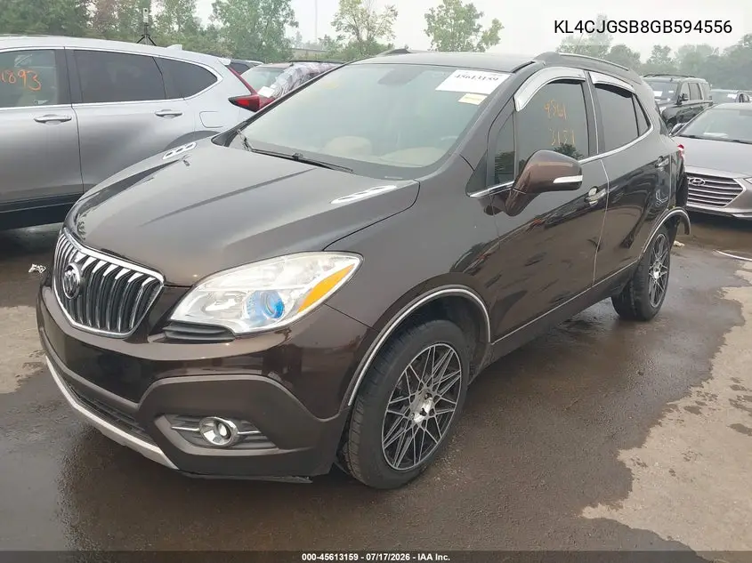 2016 Buick Encore Leather VIN: KL4CJGSB8GB594556 Lot: 45613159