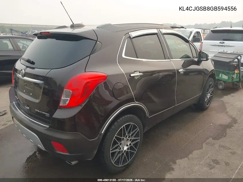 2016 Buick Encore Leather VIN: KL4CJGSB8GB594556 Lot: 45613159