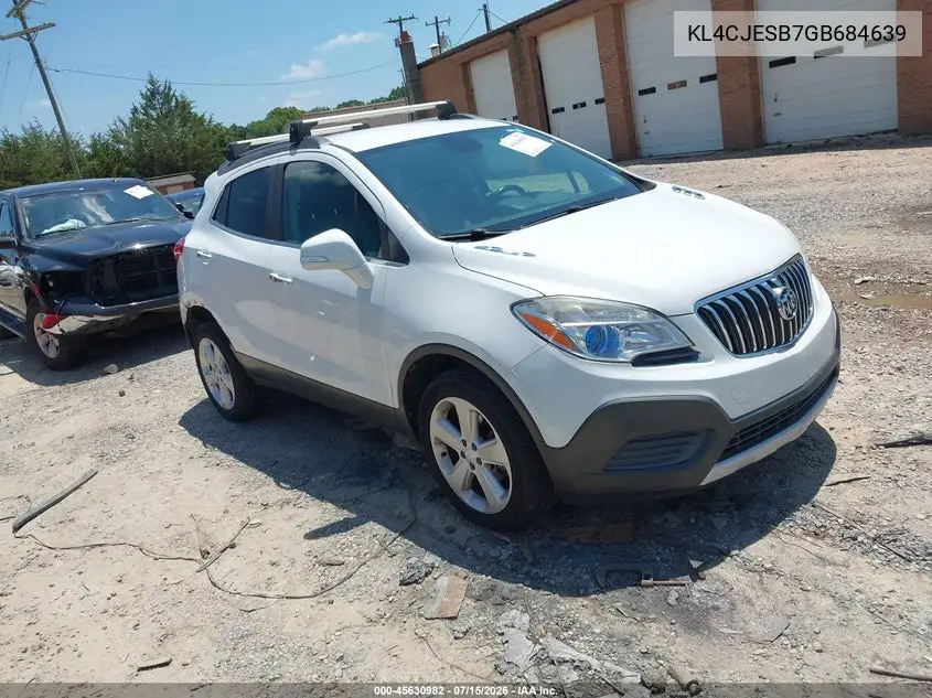 2016 Buick Encore VIN: KL4CJESB7GB684639 Lot: 45630982