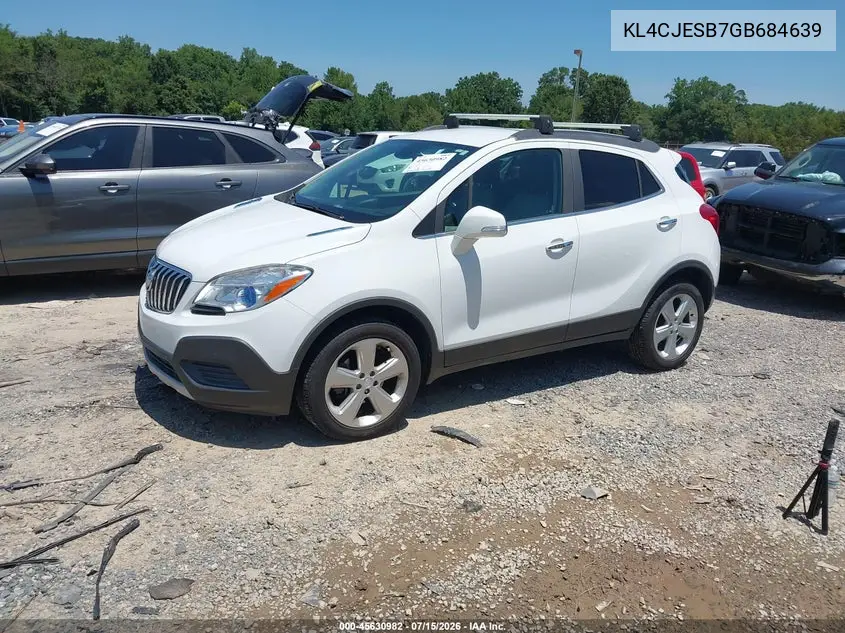 2016 Buick Encore VIN: KL4CJESB7GB684639 Lot: 45630982
