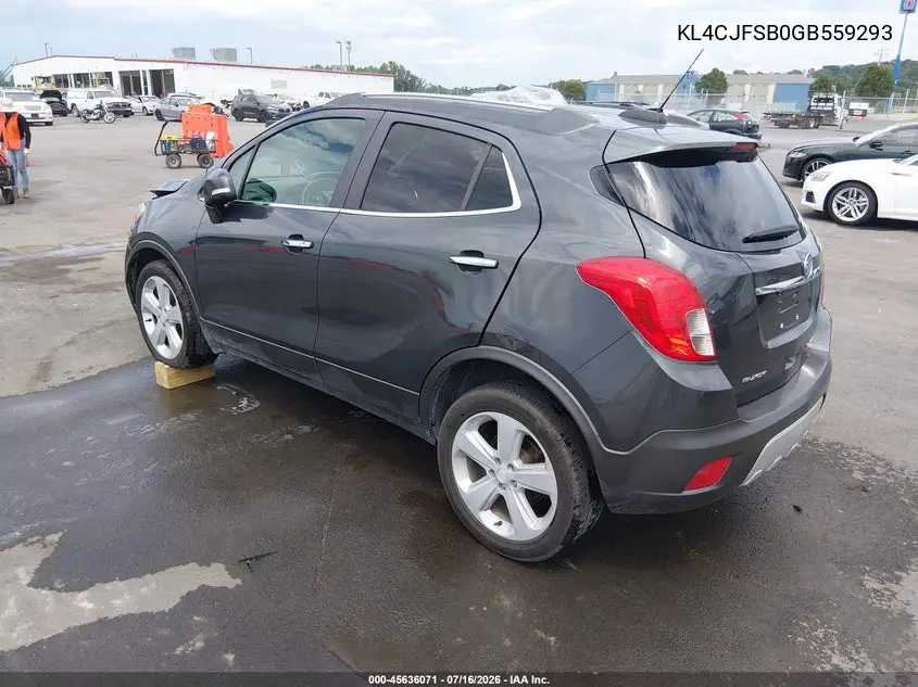 2016 Buick Encore Convenience VIN: KL4CJFSB0GB559293 Lot: 45636071