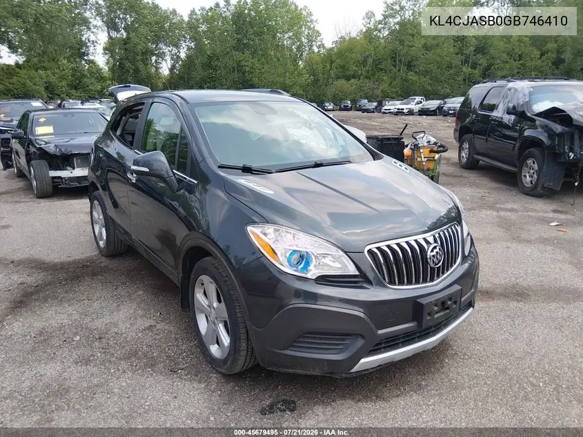 2016 Buick Encore VIN: KL4CJASB0GB746410 Lot: 45679495
