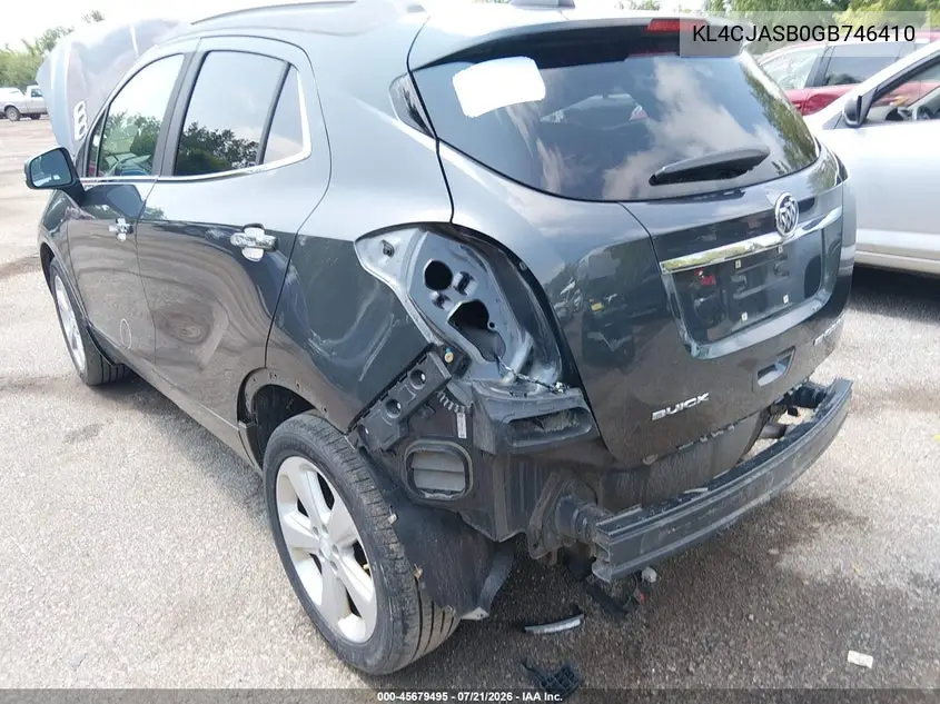 2016 Buick Encore VIN: KL4CJASB0GB746410 Lot: 45679495