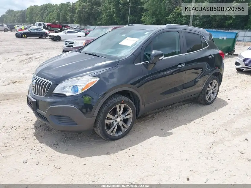 2016 Buick Encore VIN: KL4CJASB5GB720756 Lot: 45680930