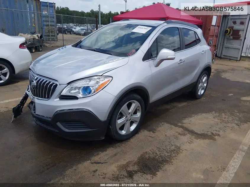 2016 Buick Encore VIN: KL4CJASB3GB575846 Lot: 45682085