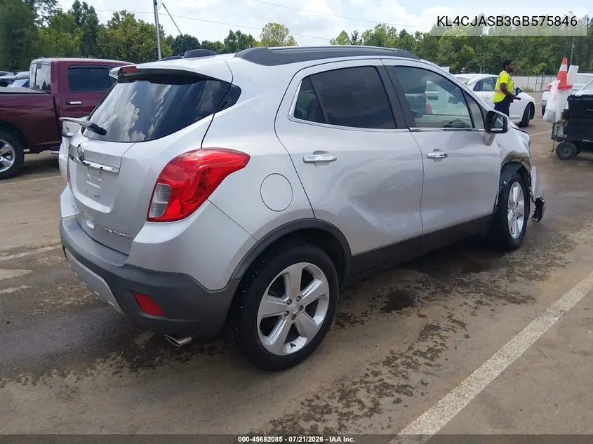 2016 Buick Encore VIN: KL4CJASB3GB575846 Lot: 45682085