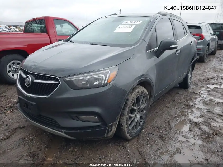 KL4CJ1SB6HB124847 2017 Buick Encore Sport Touring