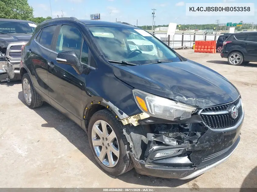 2017 Buick Encore Preferred Ii VIN: KL4CJBSB0HB053358 Lot: 45346260