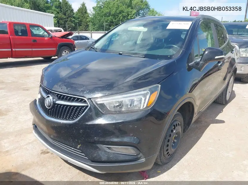 2017 Buick Encore Preferred Ii VIN: KL4CJBSB0HB053358 Lot: 45346260
